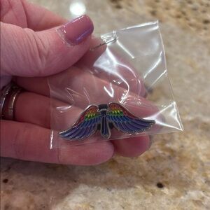 Castiel Rainbow Wings Pin